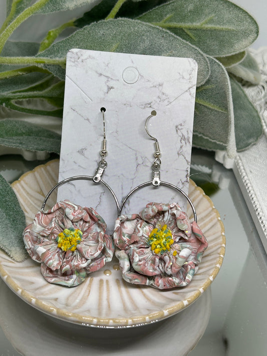 Pomelo floral dangle earrings jewelry gift ideas