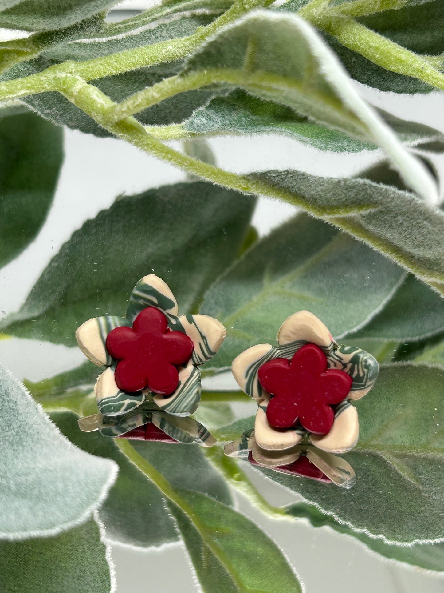 Floral stud earrings gift idea jewelry