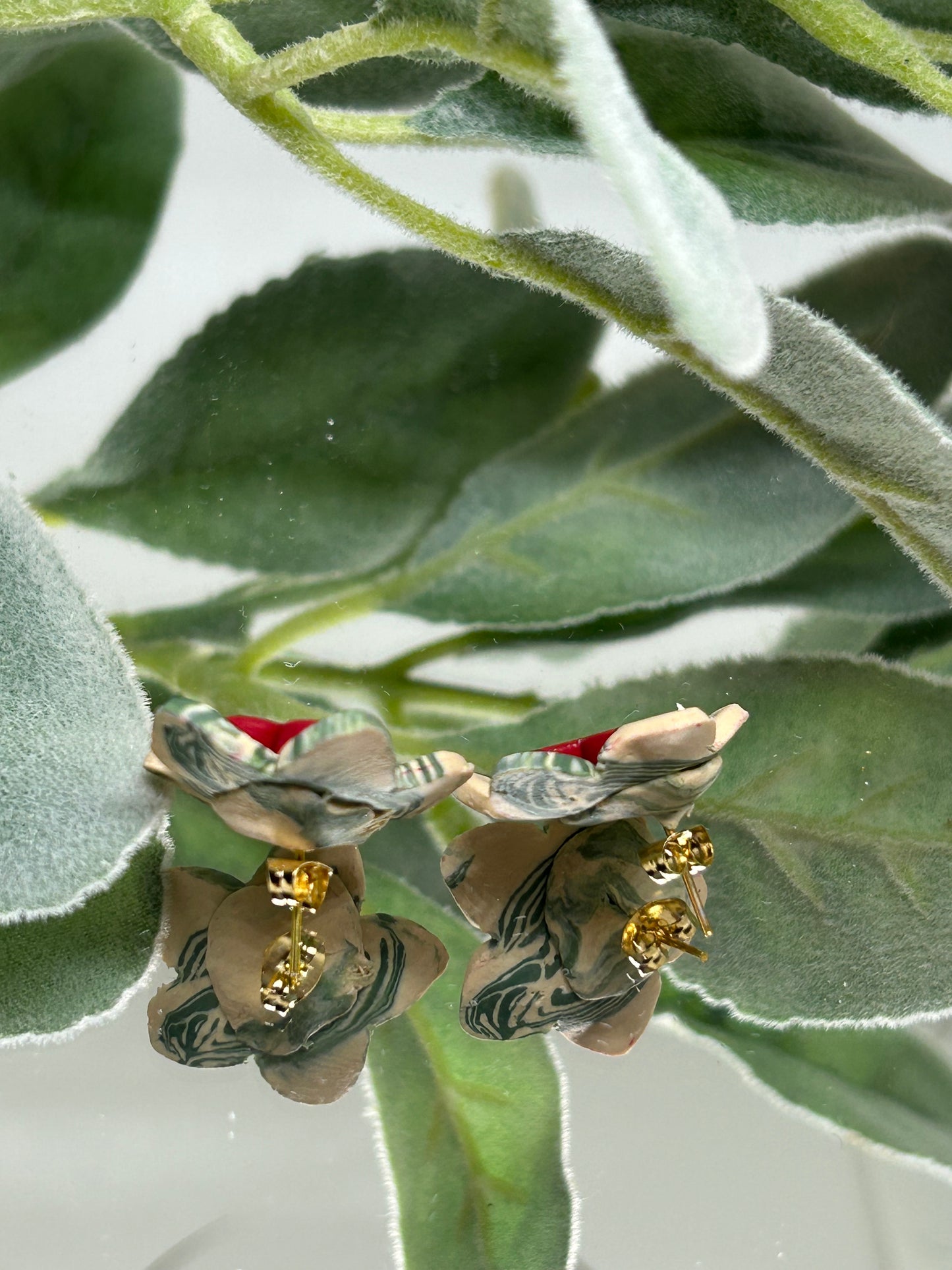 Floral stud earrings gift idea jewelry